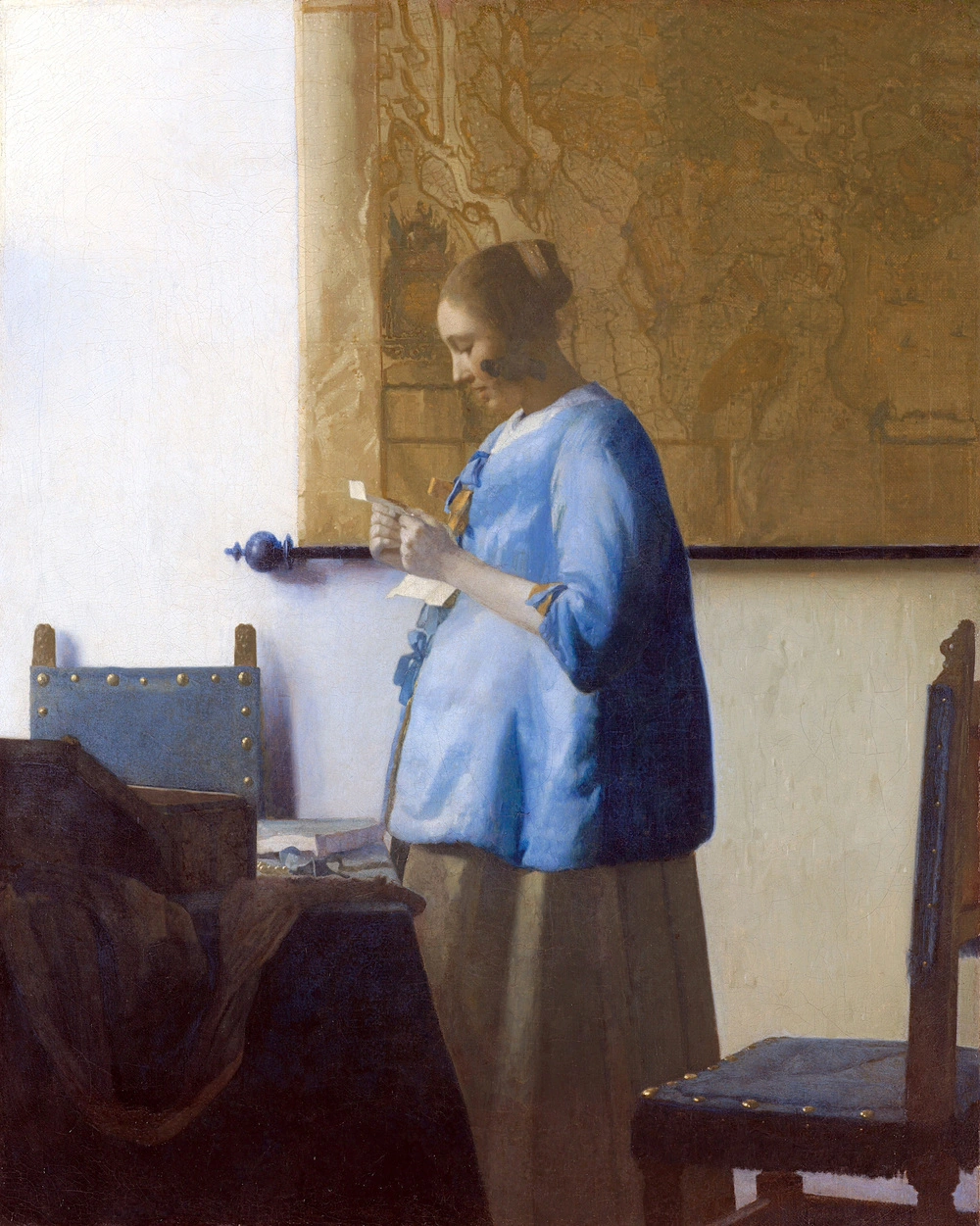 Johannes Vermeer, „Kobieta w błękitnej sukni”